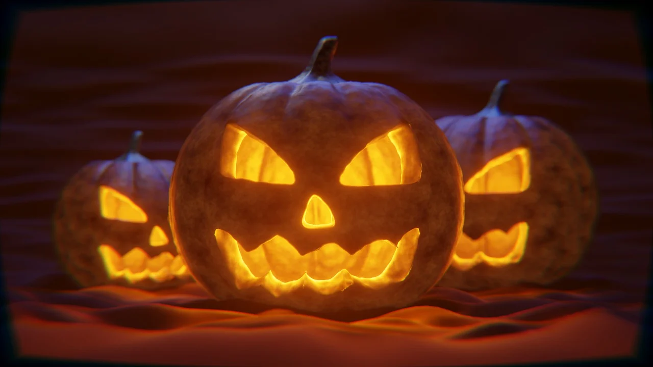 Halloween for beginners, featuring spooky decorations, carved pumpkins, Halloween costumes, and festive autumn decorations.