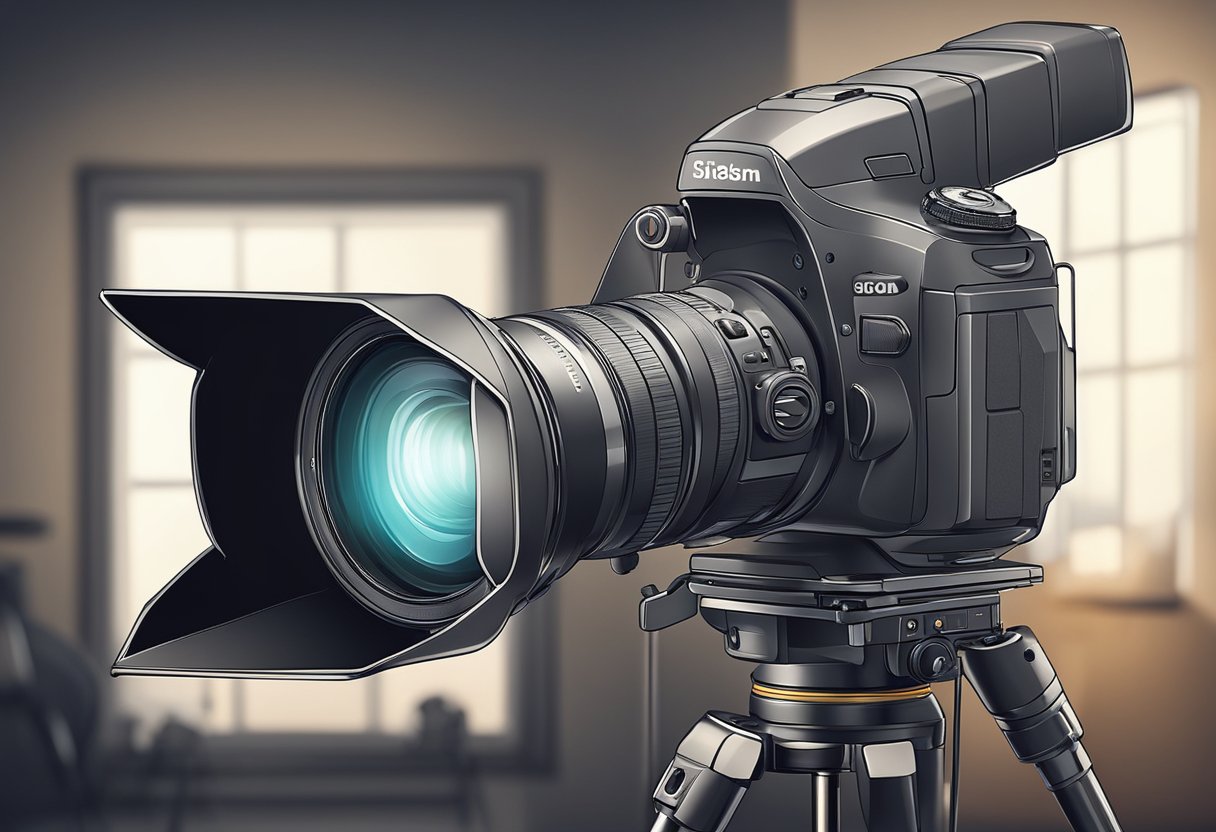 Digital photography setup showing a camera, aperture, shutter speed, ISO settings, lighting techniques, and composition tips for beginners learning to capture clear, creative, and professional-looking photographs.